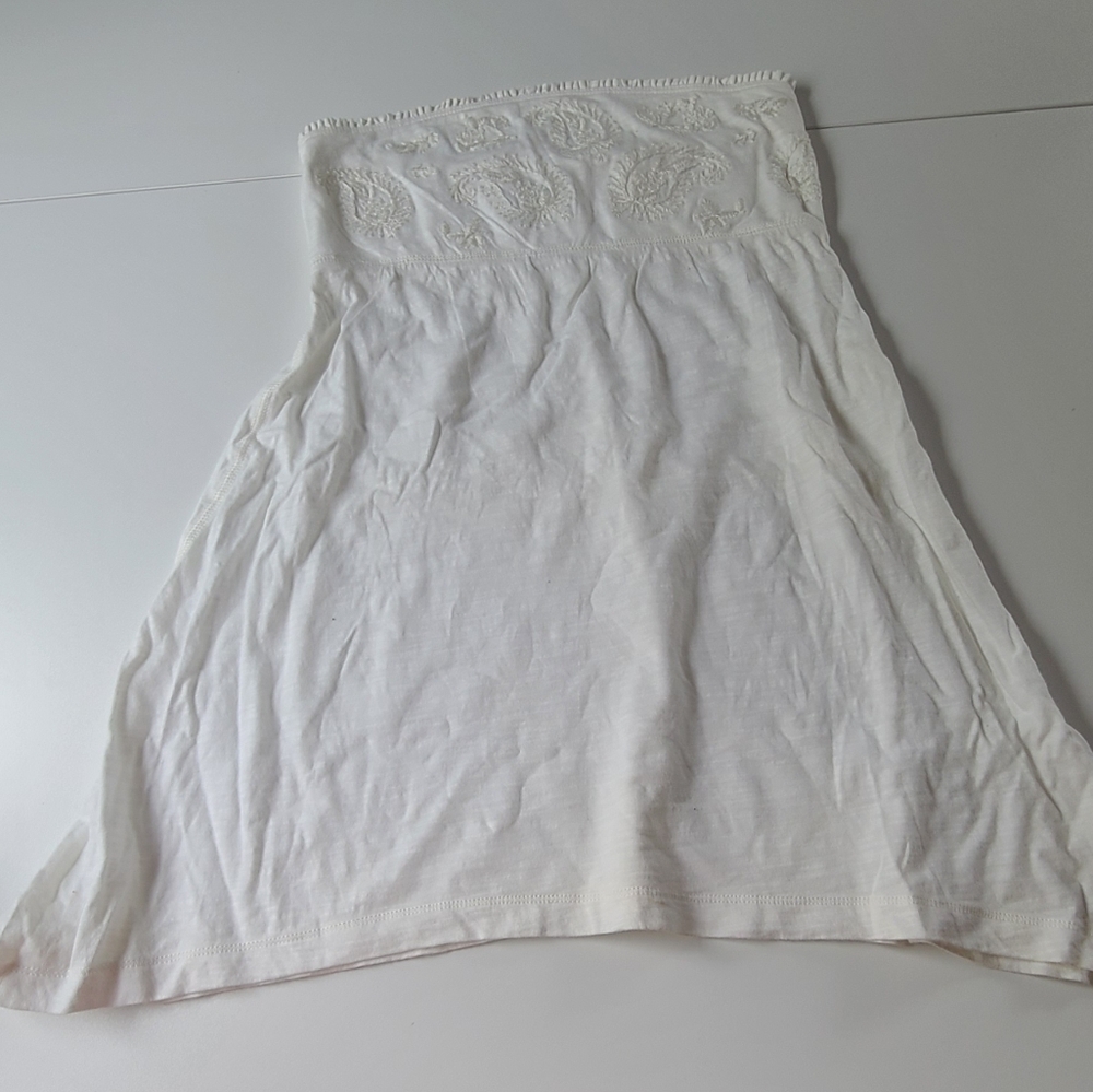 American Eagle Outfitters White Smocked Top